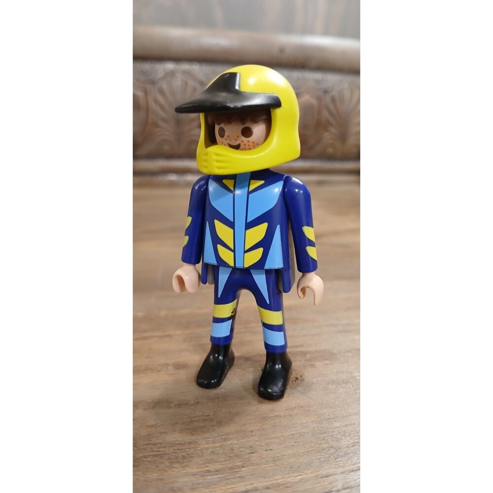 Playmobil Vintage Rally Motorcycle & Quad Rider Figure Sport Action Motorbike